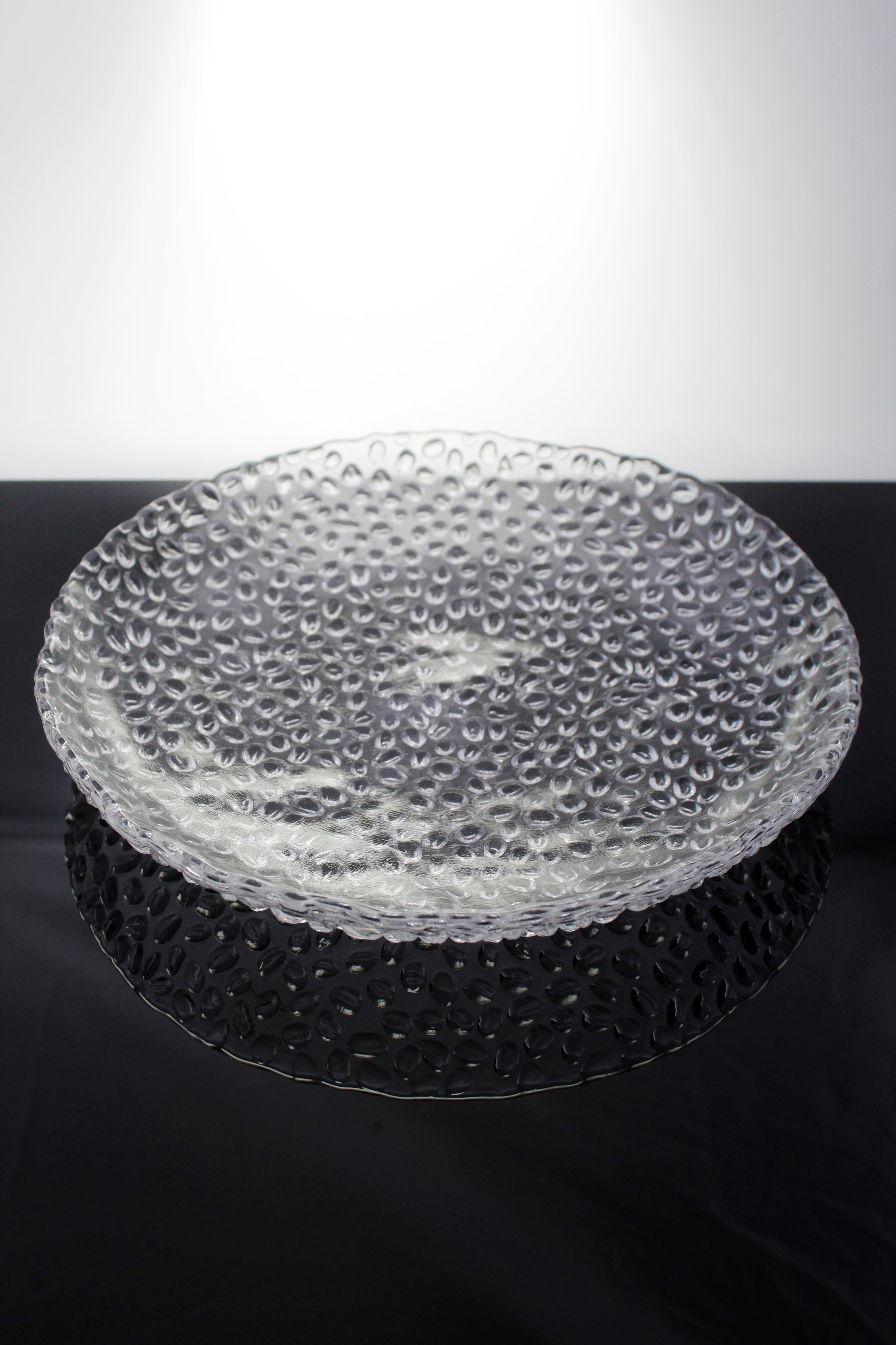 Paşabahçe Denizlicam El İmalatı Kristal Damla Desenli Tabak 1 Adet 205027 24133