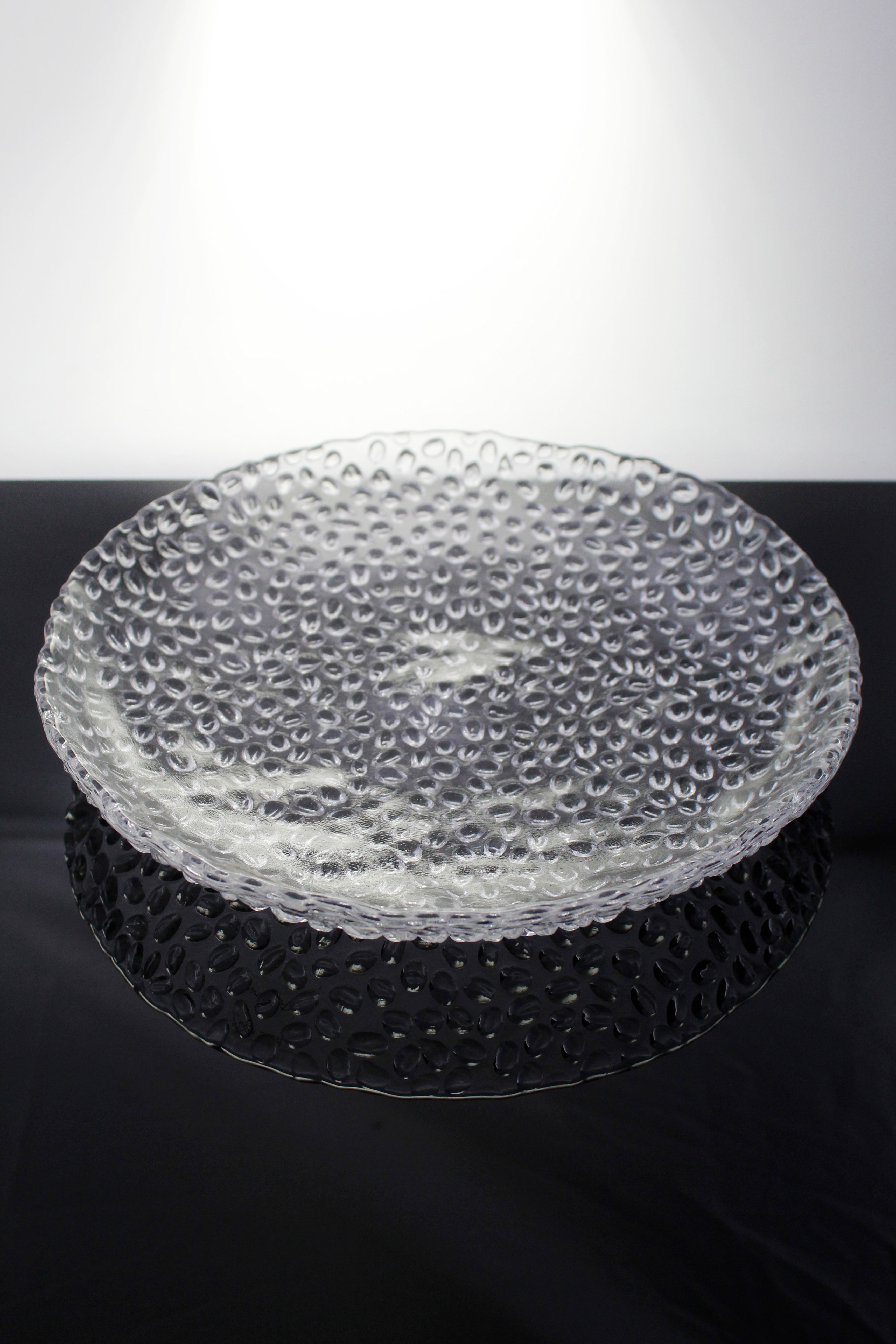 Paşabahçe Denizlicam El İmalatı Kristal Damla Desenli Tabak 1 Adet 205027 24133