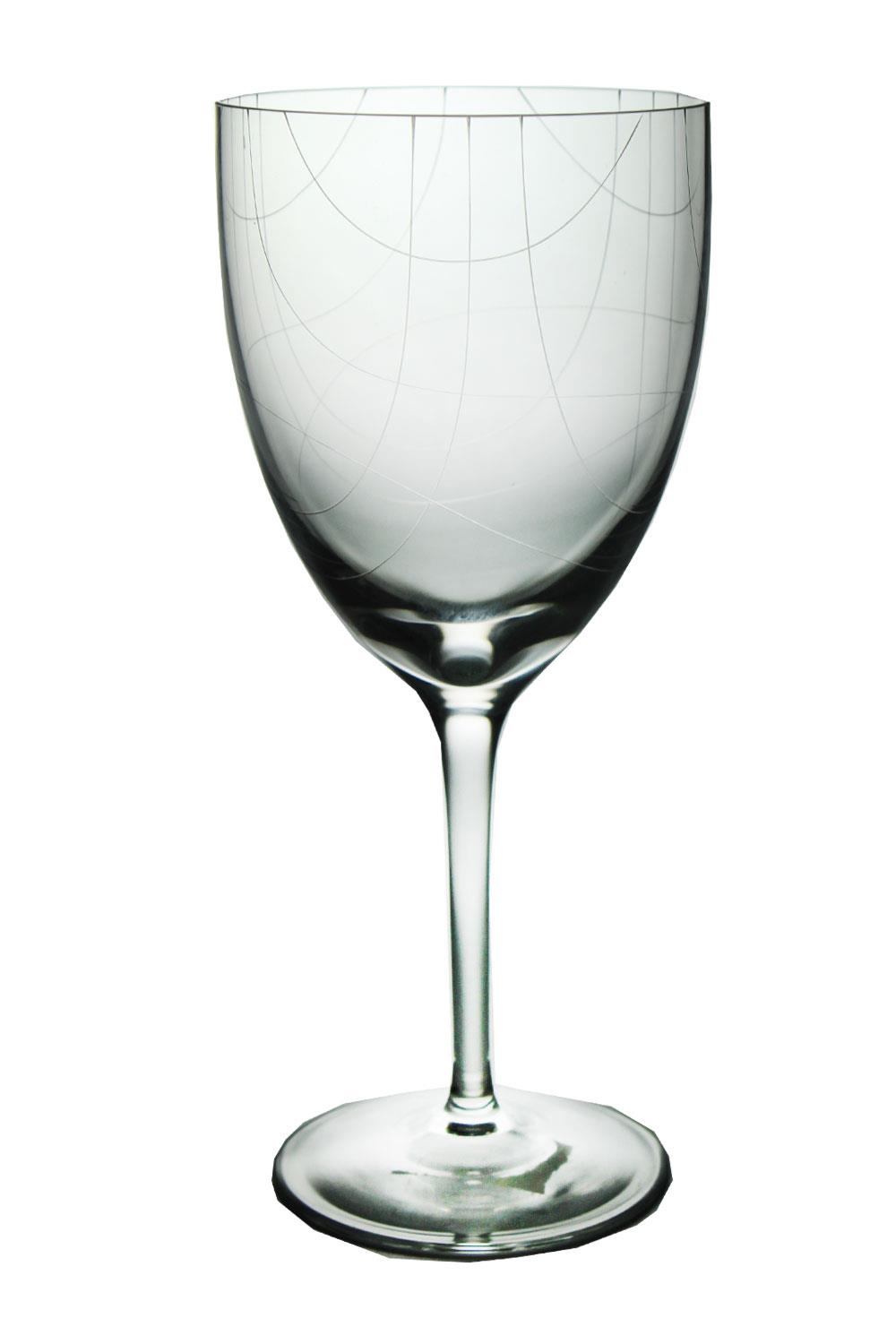 Paşabahçe El İmalatı Çizgi Desen Kristal Şarap Kadehi 1 Adet 11883