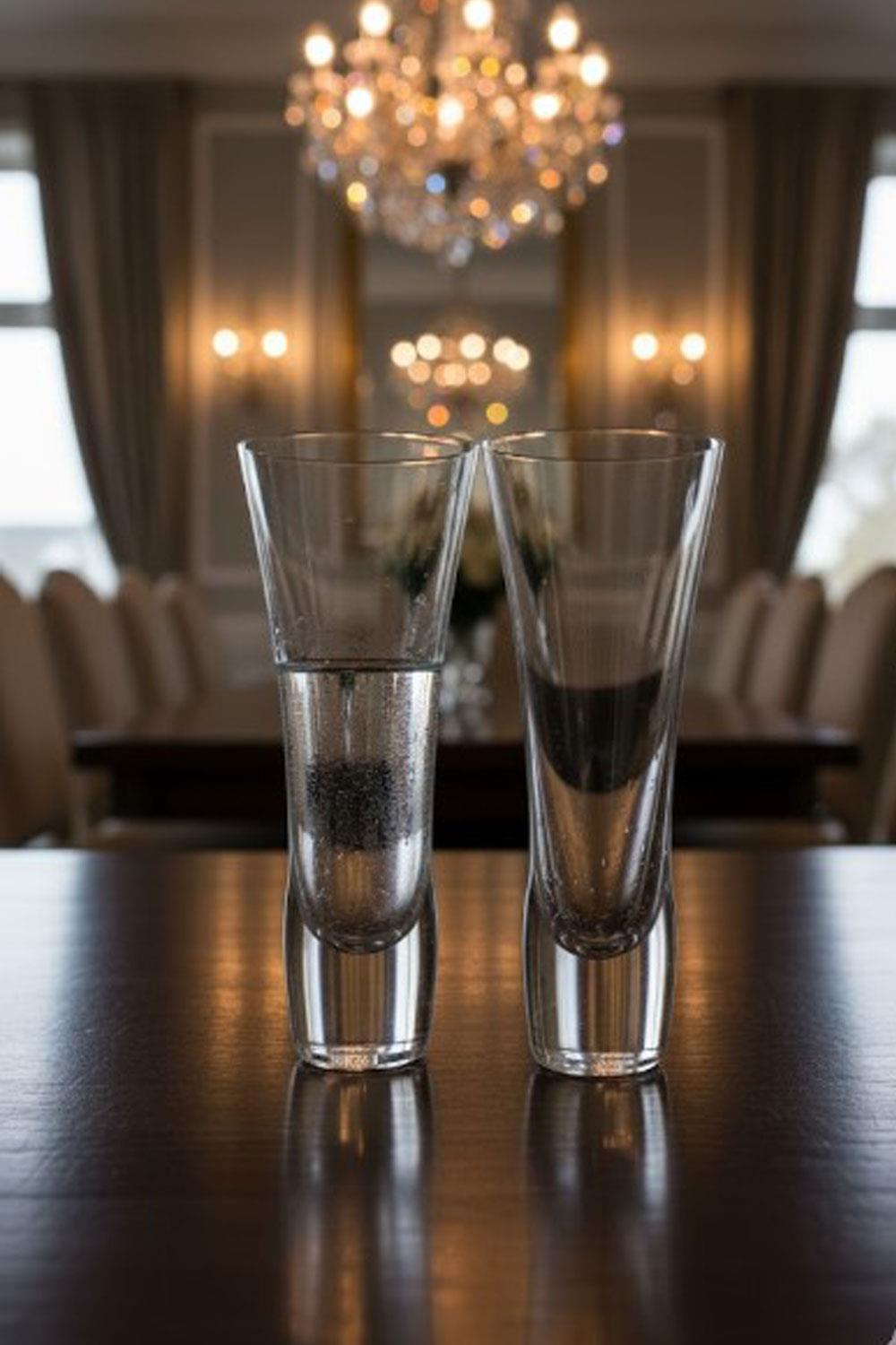 Paşabahçe El İmalatı Kristal Dolgu Taban 6 Lı Bardak 12227