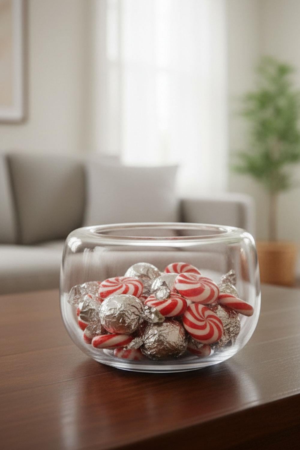 Paşabahçe El İmalatı Kristal Kalın Oval Kase 1 Adet 23460