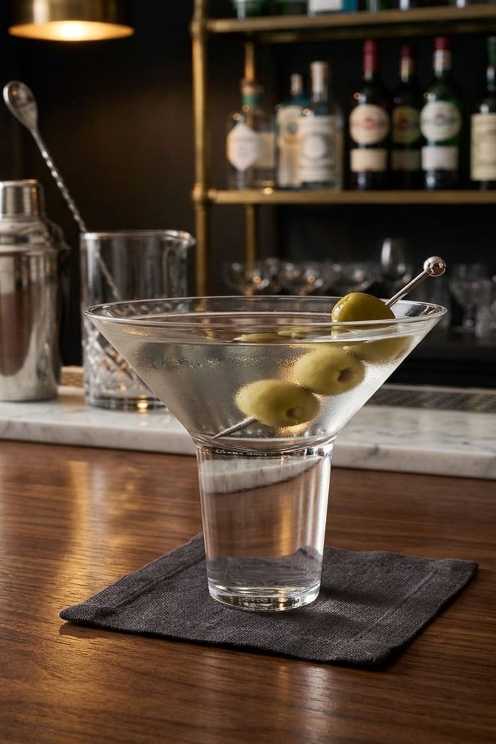 Paşabahçe El İmalatı  Kristal Martini Ayaklı Bardak 1 Adet 22056