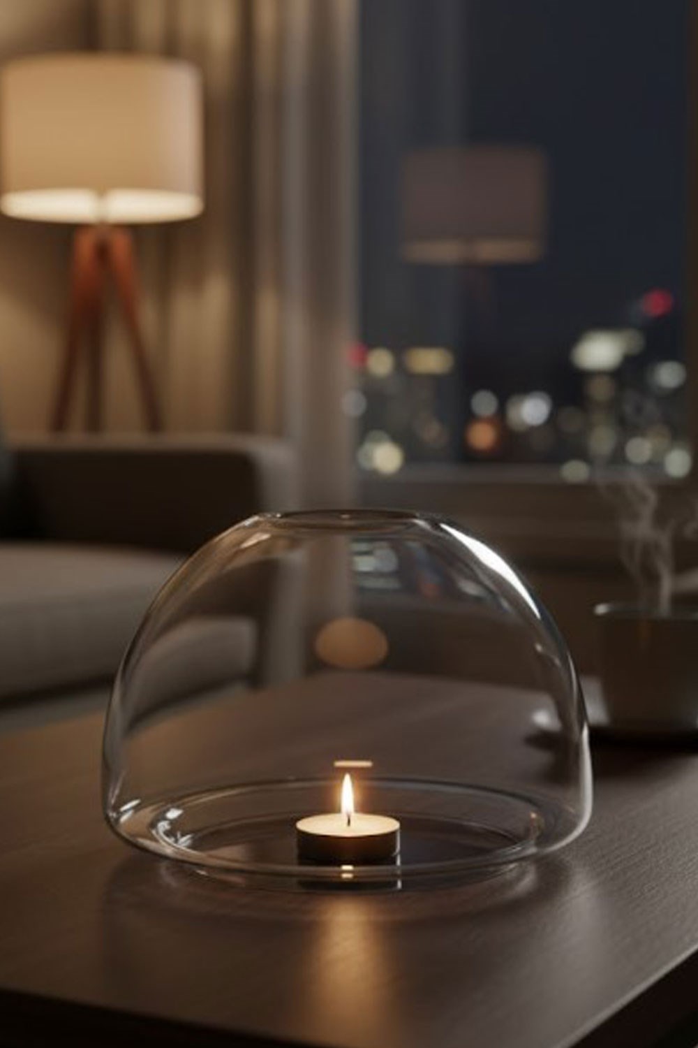 Paşabahçe El İmalatı Kristal Mum Fanusu 1 Adet 1064968 15585