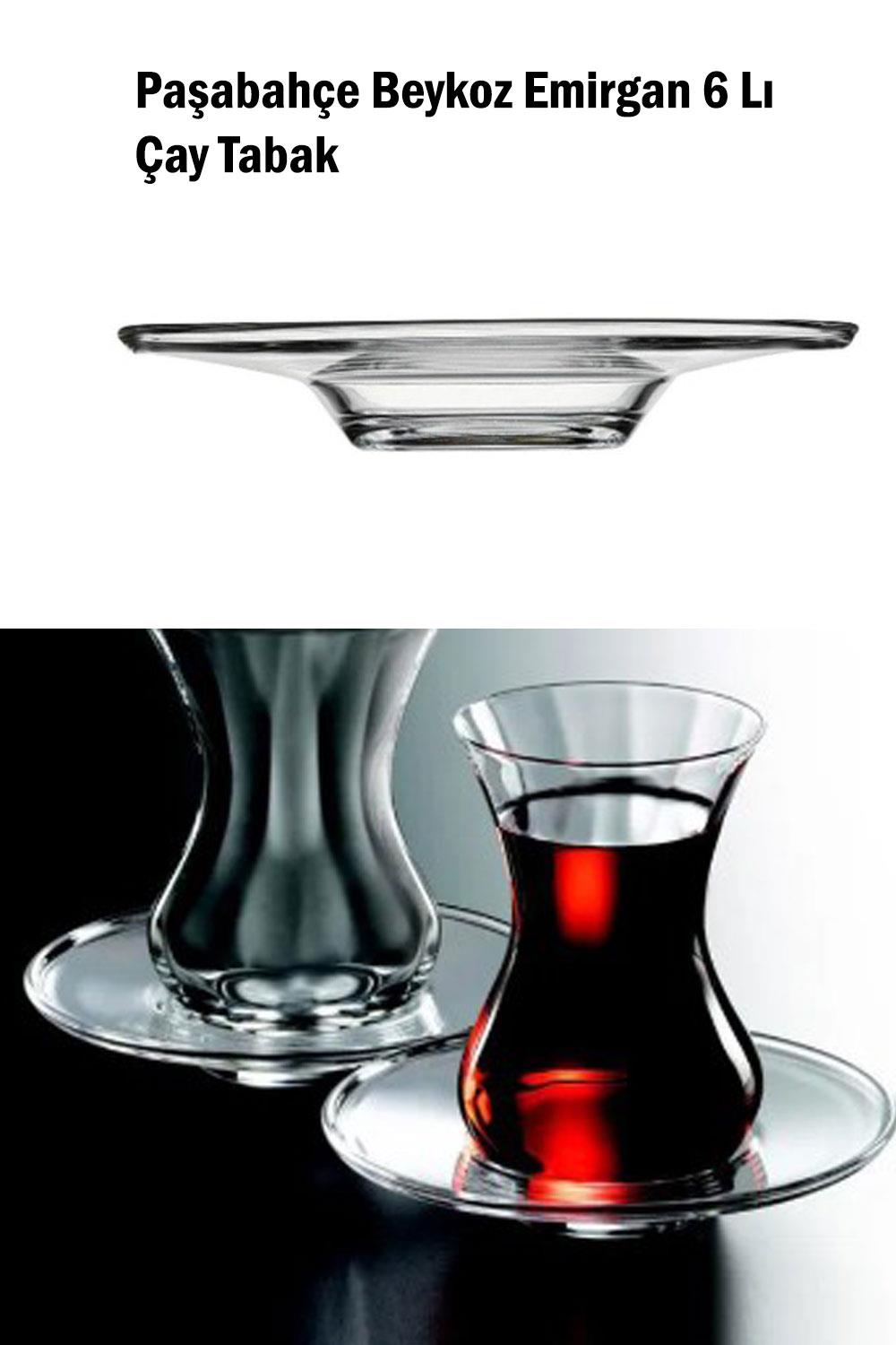 Paşabahçe Nude Kristal 6'lı Emirgan-Beykoz Çay Tabağı 68187