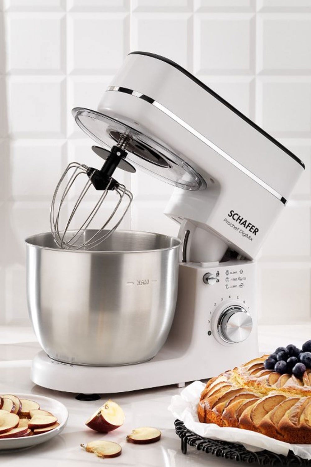 Schafer Prochef DigiMix Dijital Stand Mikser 5 L-Beyaz