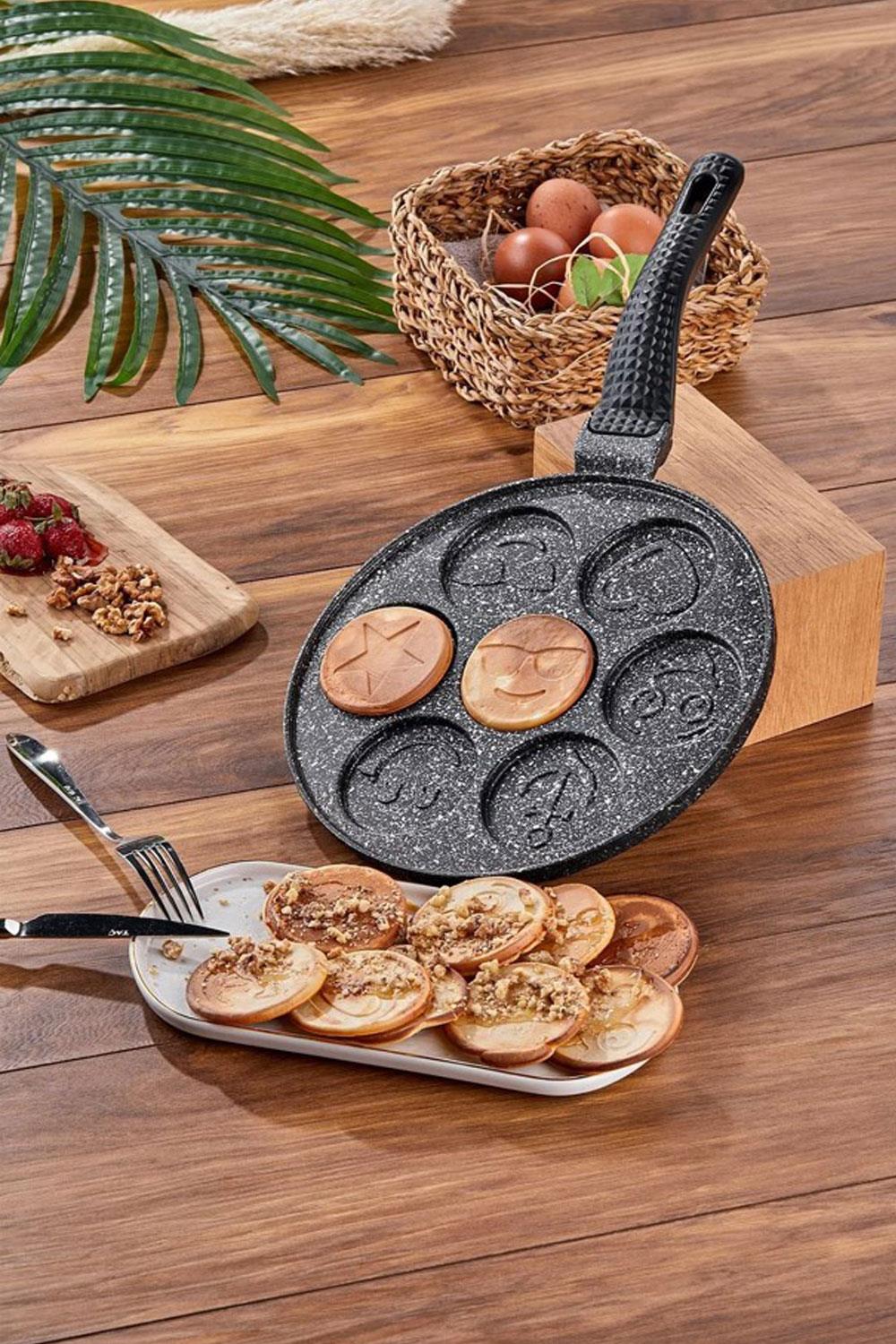 Taç Granit Döküm Pankek Tavası 26 Cm Siyah TAC-4982