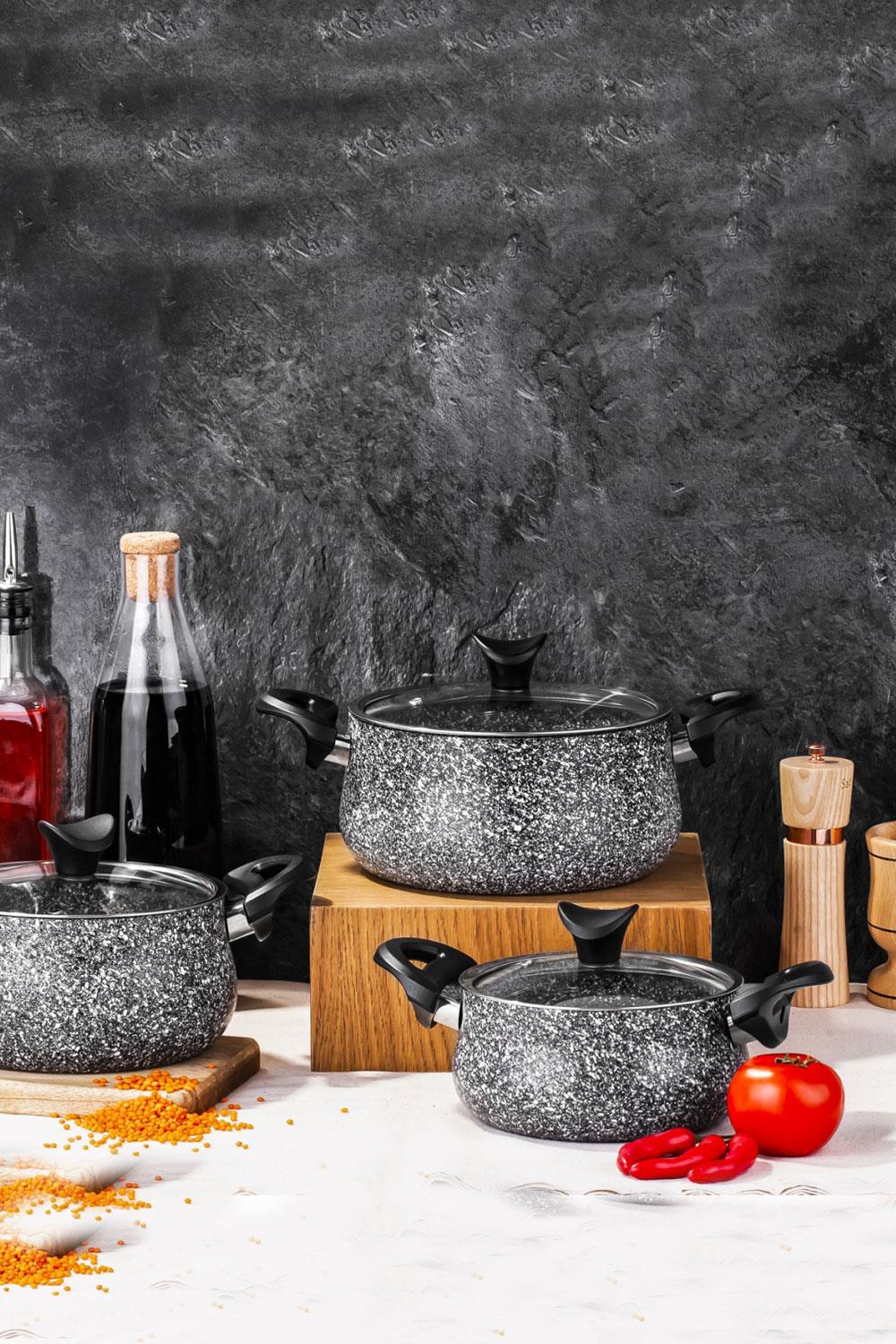 Taç Ultra Granit 3'lü Güveç Set Tac