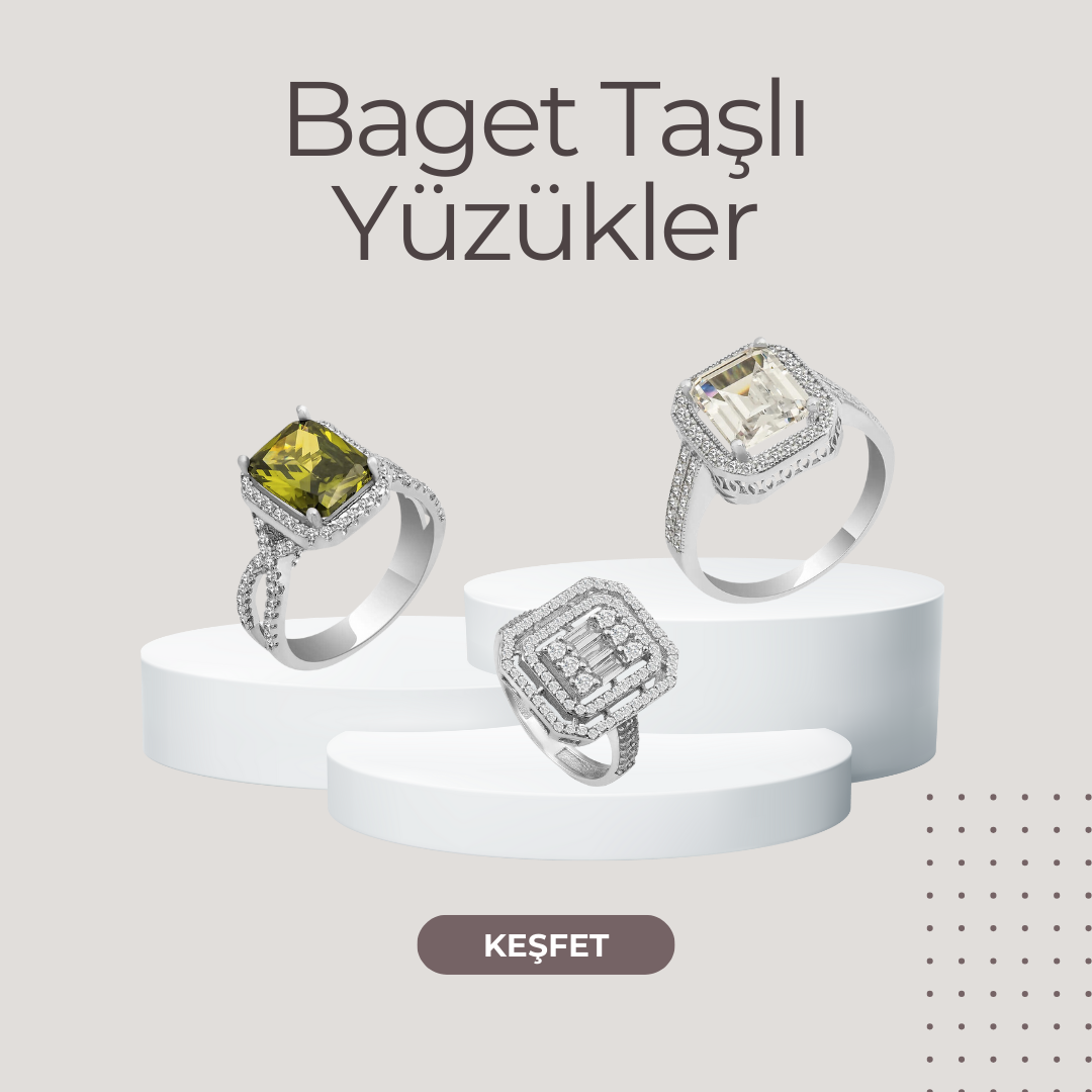 Baget Taşlı Yüzüıkler