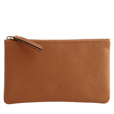 Deri Dikdörtgen Çanta Taba