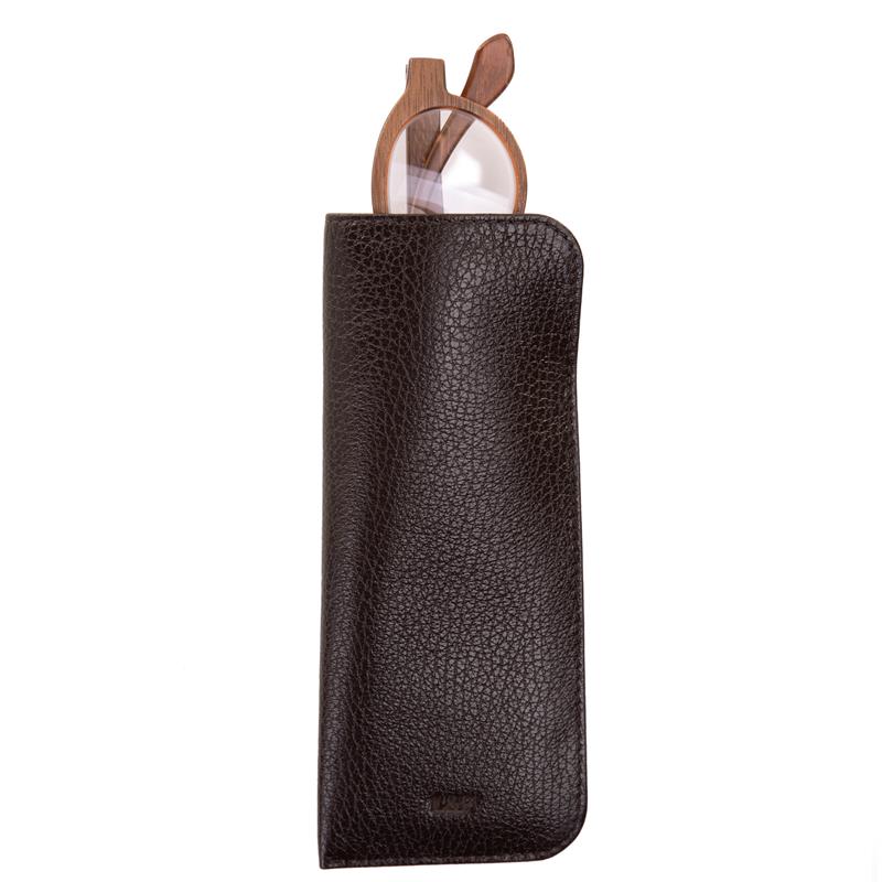 Deri Gözlük Kılıfı Kahve