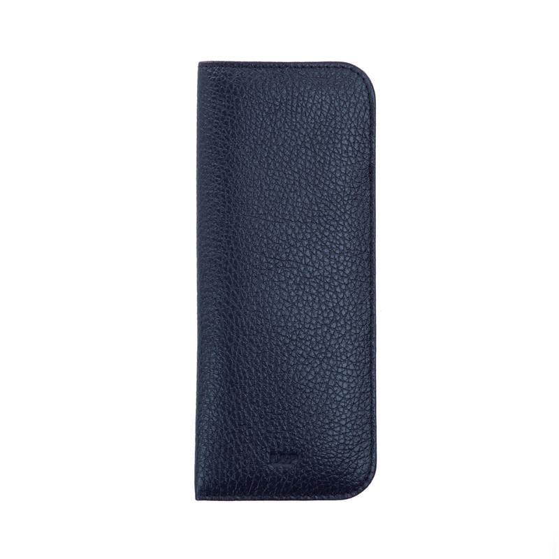 Deri Gözlük Kılıfı Lacivert