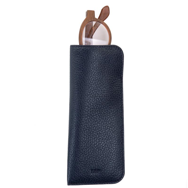 Deri Gözlük Kılıfı Lacivert