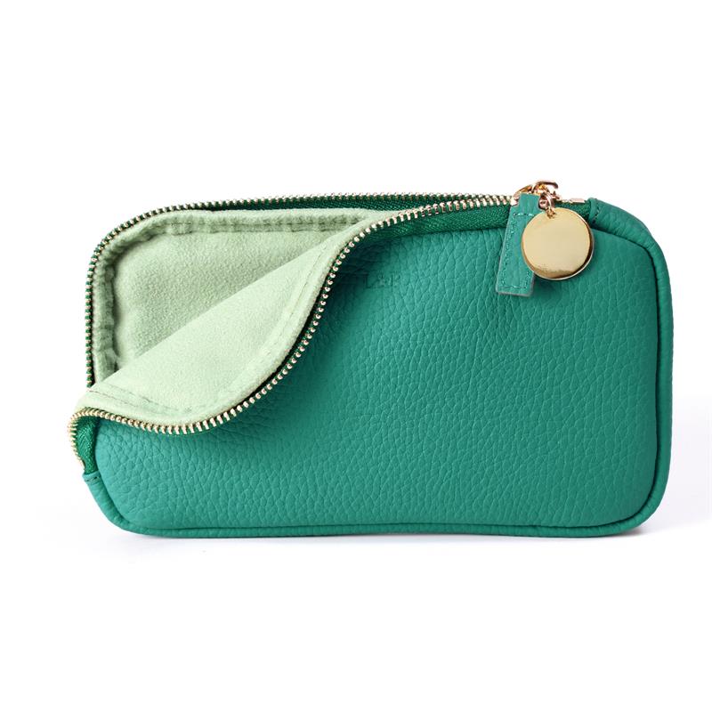 Deri Kılıf Aksesuar Detaylı Yeşil