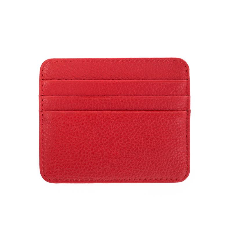 Deri Kredi Kartlık Kırmızı