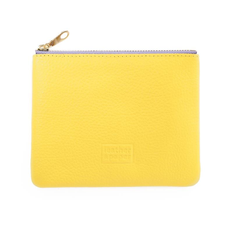 Deri Mini Çanta Açık Sarı