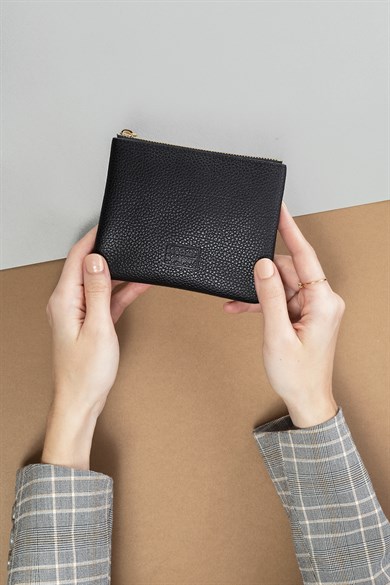 Deri Mini Çanta Siyah