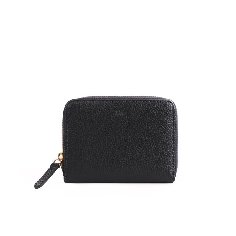 Deri Mini Cüzdan Siyah