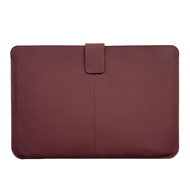 Deri Slim Laptop Kılıfı 14 Bordo