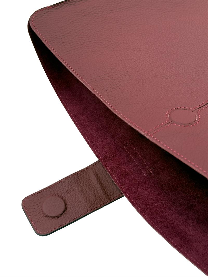 Deri Slim Laptop Kılıfı 14 Bordo