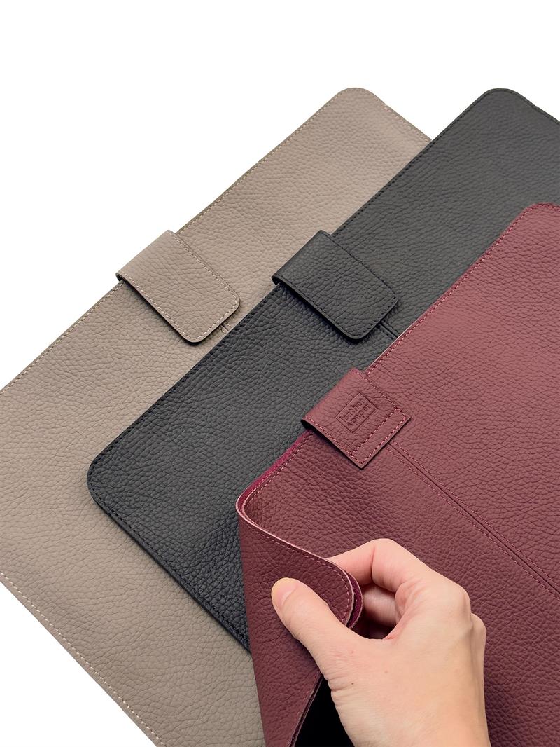 Deri Slim Laptop Kılıfı 14 Vizon
