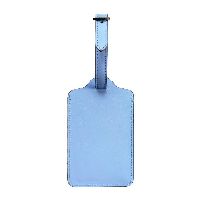 Deri Valiz Etiketi Açık Mavi
