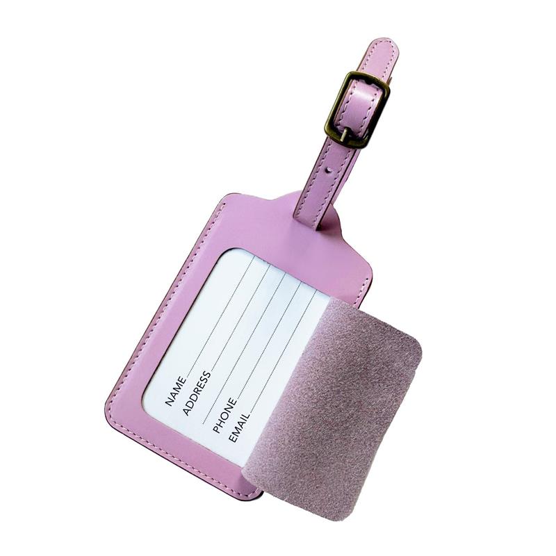 Deri Valiz Etiketi Siyah