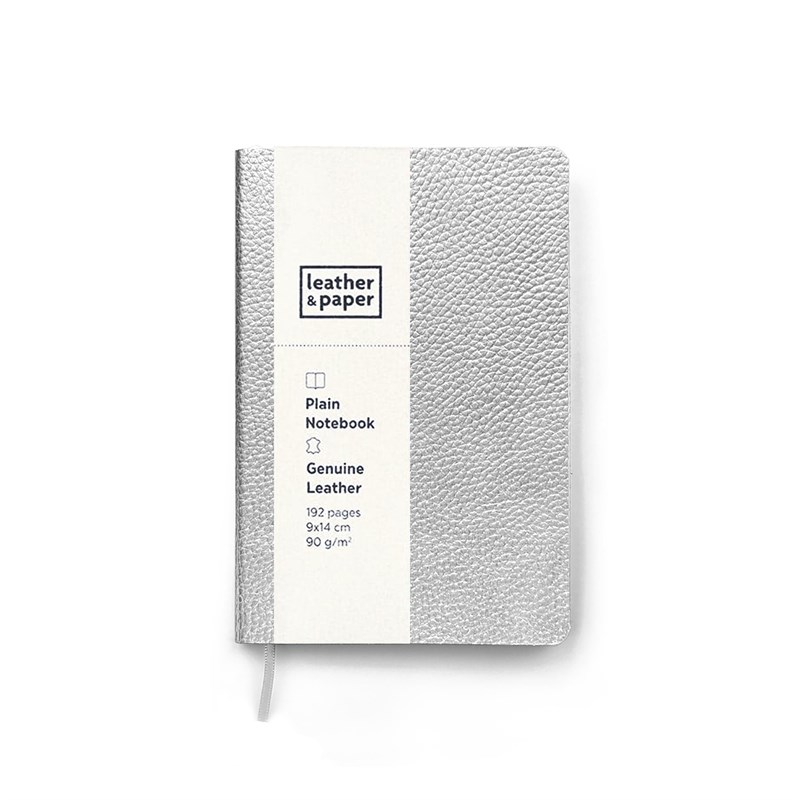 Küçük Boy Lame Deri Defter 9 x 14 Çizgisiz