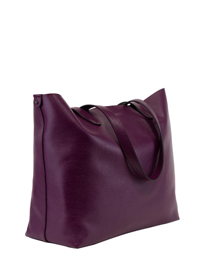 Mürdüm Deri Tote Çanta Classic