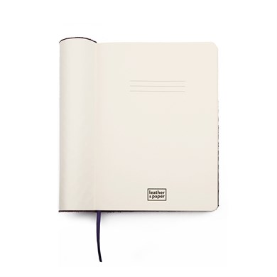 Orta Boy Lame Deri Defter 12 x 17 Çizgisiz