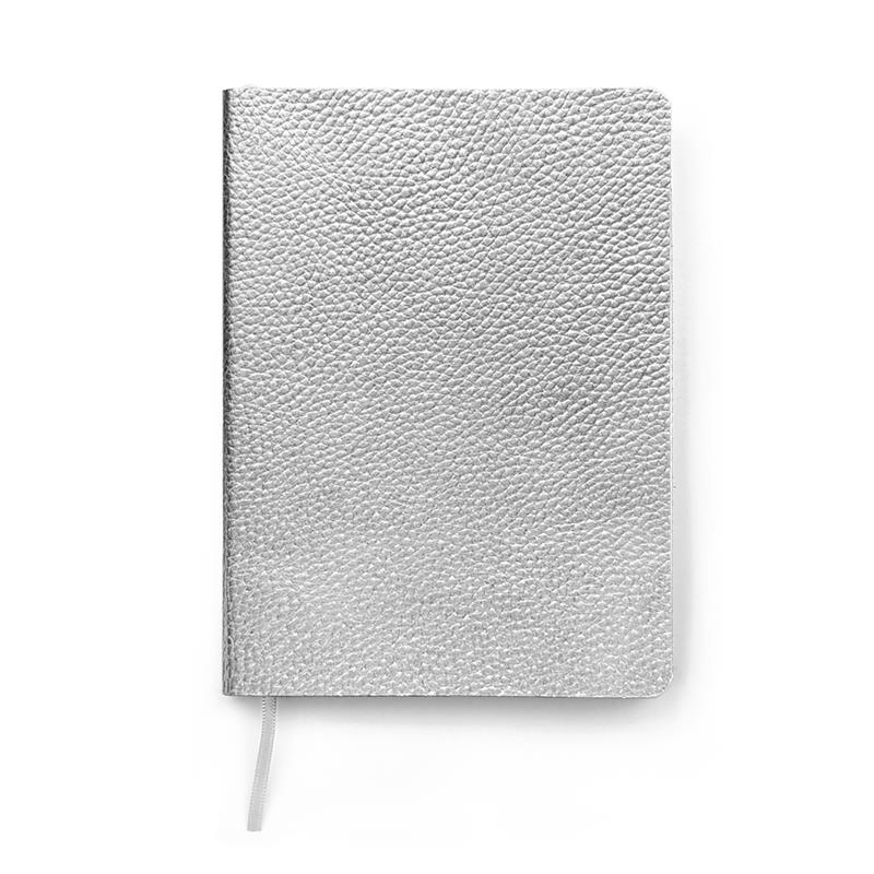 Orta Boy Lame Deri Defter 12 x 17 Çizgisiz