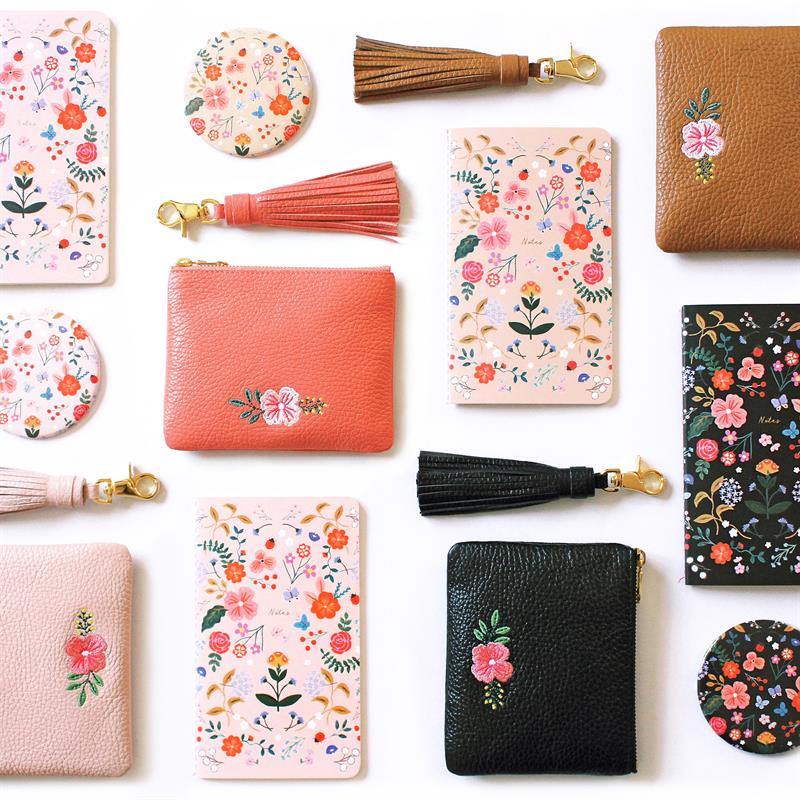 Siyah Deri Mini Çanta Deri Püskül ve Defter Seti