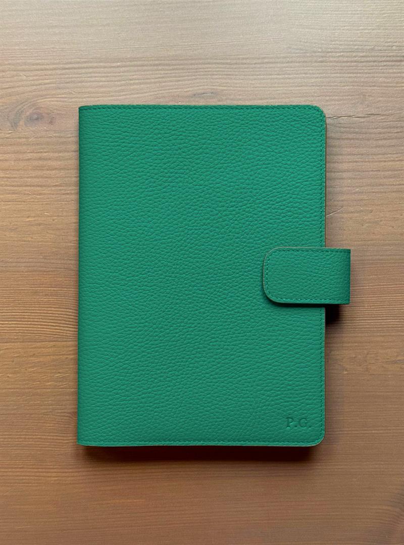 Yeşil Deri Kılıf ve A5 Defter