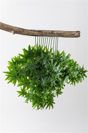 Yapay Çınar Yaprağı Demeti 12li Yeşil