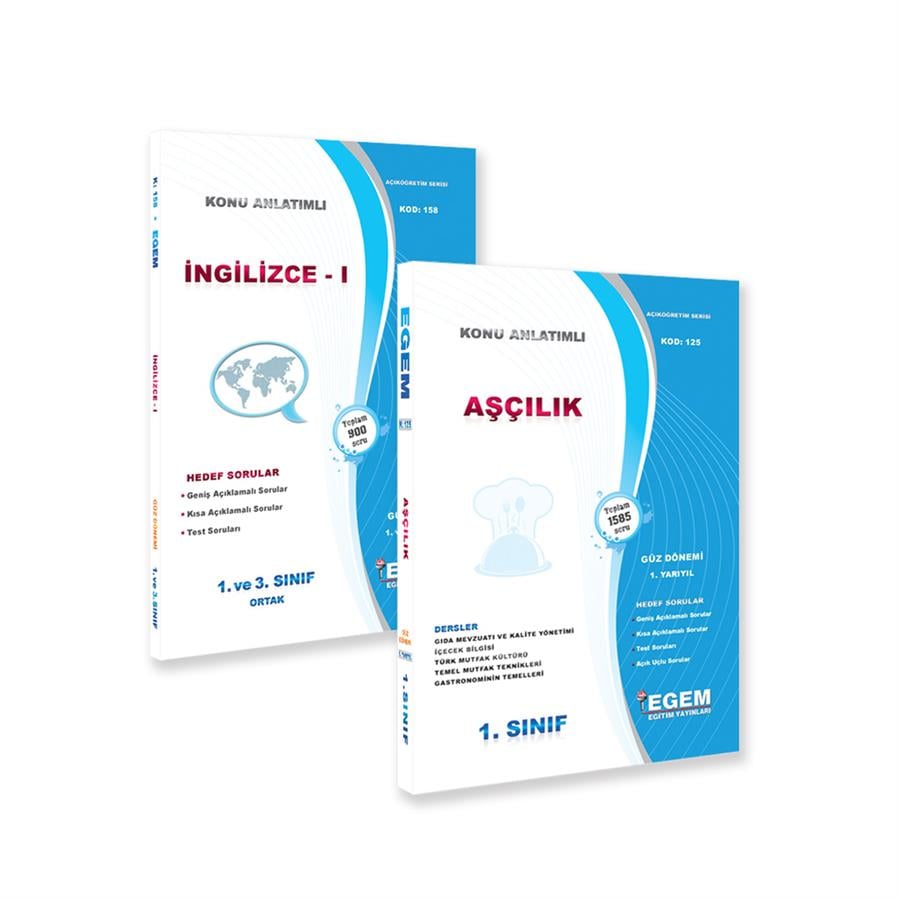 AÖF 1. SINIF GÜZ DÖNEMİ KONU ANLATIMLI SORU BANKASI - İNGİLİZCE I