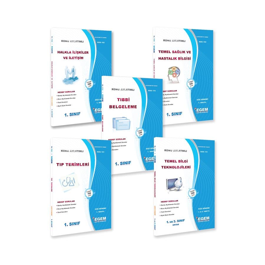 AÖF 1. SINIF TIBBİ DOKÜMANTASYON VE SEKRETERLİK GÜZ DÖNEMİ KONU ANLATIMLI SORU BANKASI(İNGİLİZCESİZ)