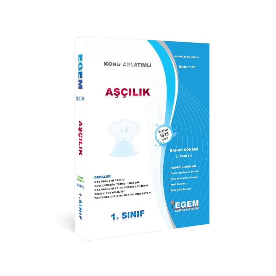 AÖF 1. SINIF AŞÇILIK BAHAR DÖNEMİ  2.YARIYIL KONU ANLATIMLI SORU BANKASI 
