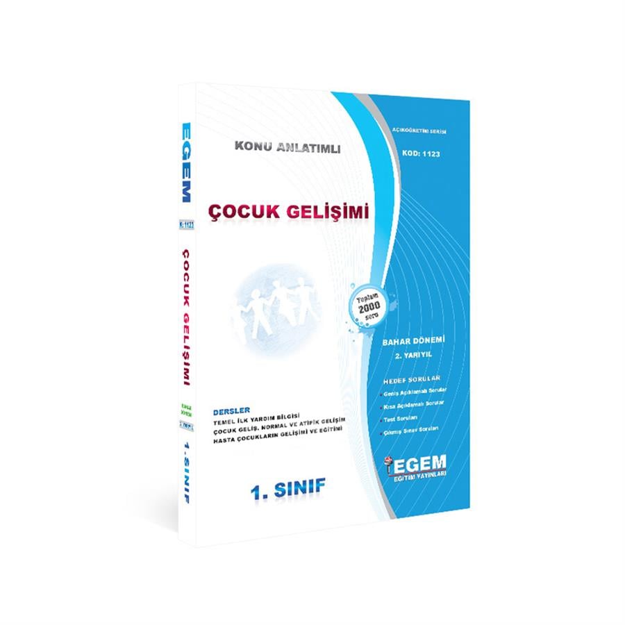 AÖF 1. SINIF ÇOCUK GELİŞİMİ BAHAR DÖNEMİ 2. YARIYIL KONU ANLATIMLI SORU BANKASI