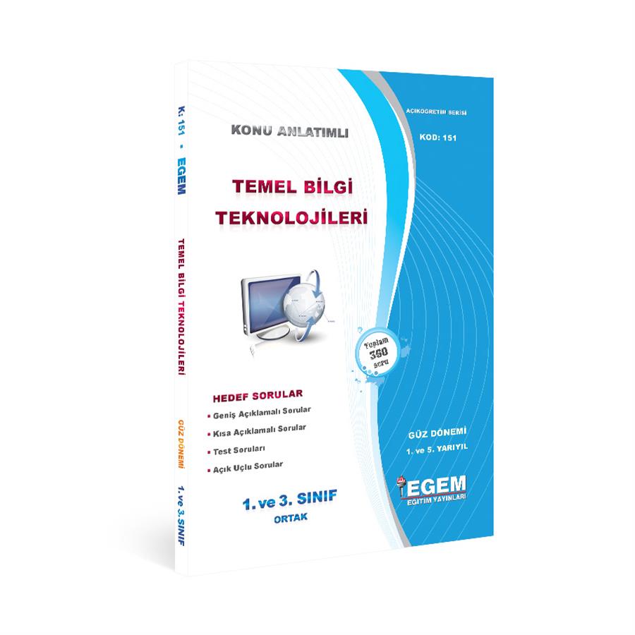 AÖF 1. SINIF TEMEL BİLGİ TEKNOLOJİLERİ GÜZ DÖNEMİ 1. YARIYIL KONU ANLATIMLI SORU BANKASI 
