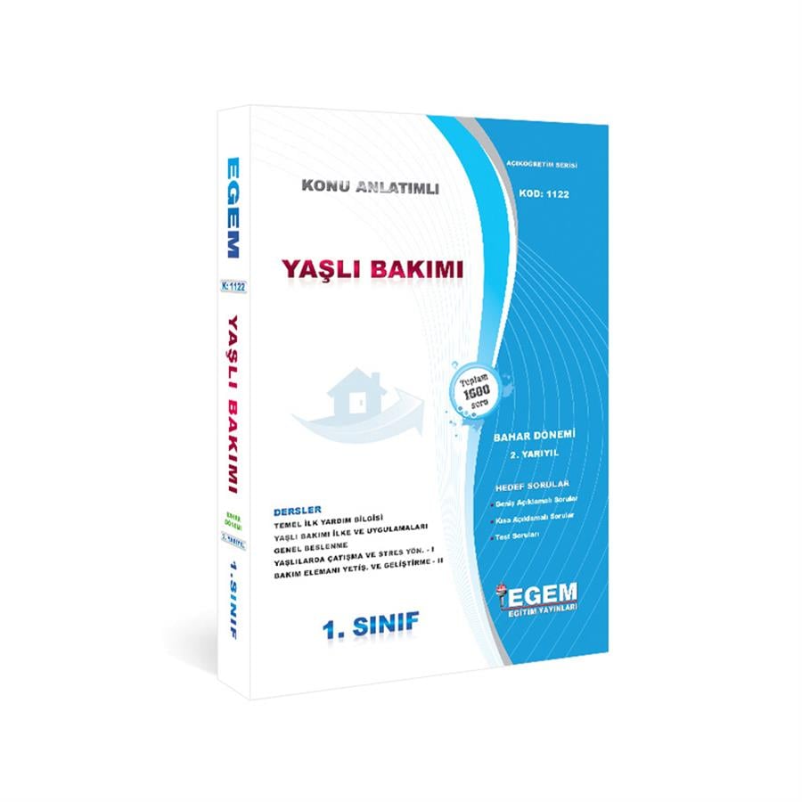 AÖF 1. SINIF YAŞLI BAKIMI BAHAR DÖNEMİ 2. YARIYIL KONU ANLATIMLI SORU BANKASI