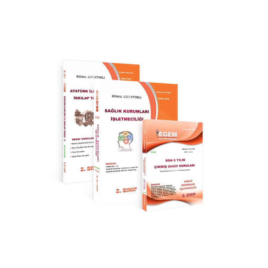 AÖF 2. SINIF SAĞLIK KURUMLARI İŞLETMECİLİĞİ BAHAR DÖNEMİ 4. YARIYIL KONU ANLATIMLI SORU BANKASI (SET)