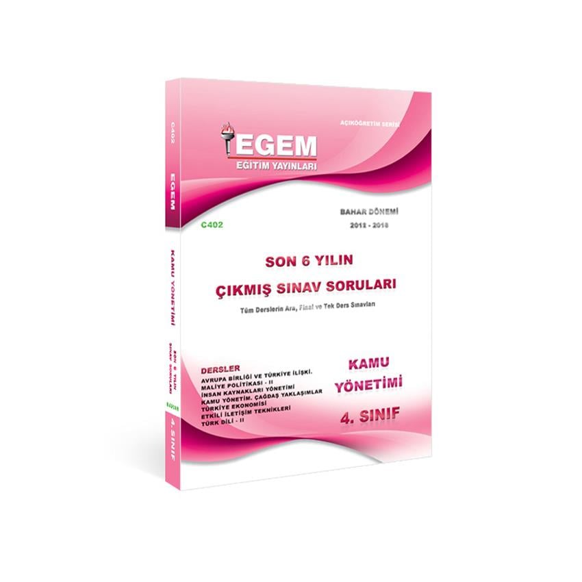 AÖF 4. SINIF KAMU YÖNETİMİ BAHAR DÖNEMİ 8. YARIYIL ÇIKMIŞ SINAV SORULARI 