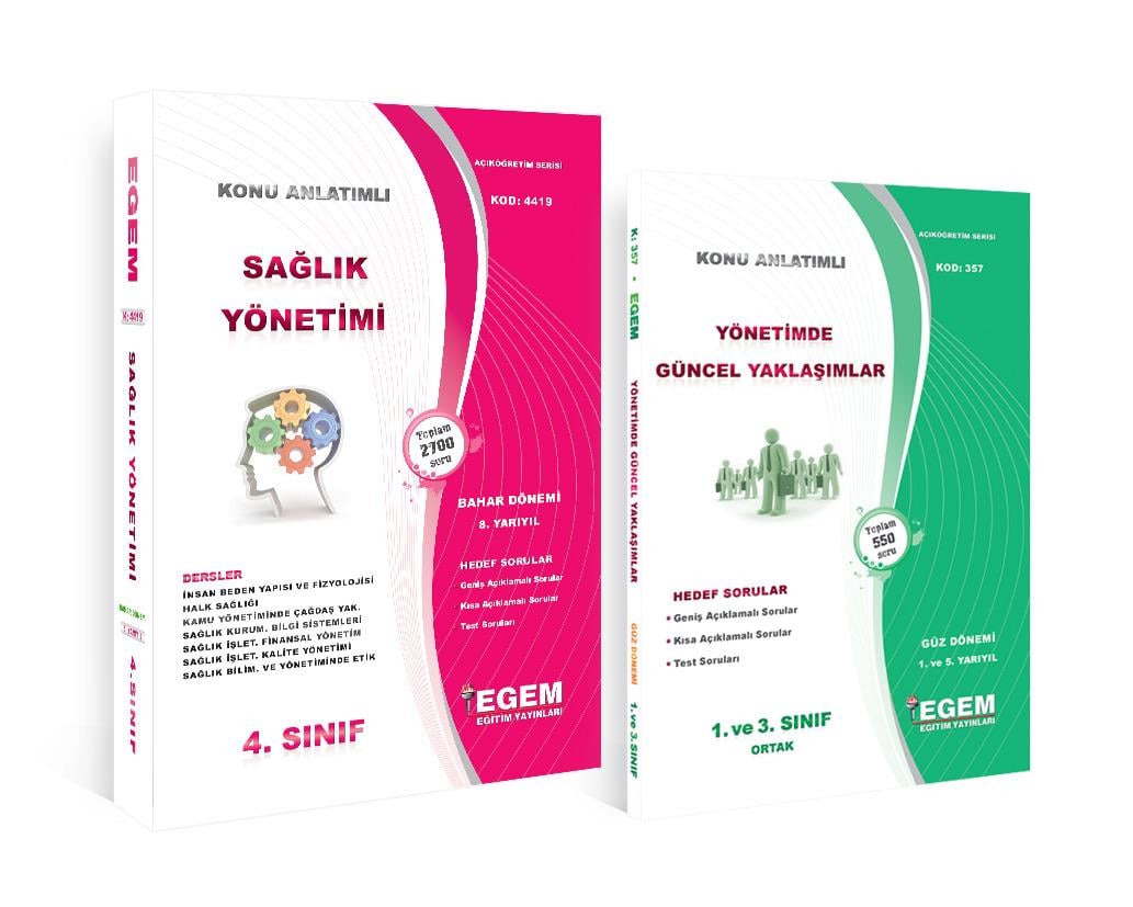AÖF 4. SINIF SAĞLIK YÖNETİMİ BAHAR DÖNEMİ 8. YARIYIL KONU ANLATIMLI SORU BANKASI