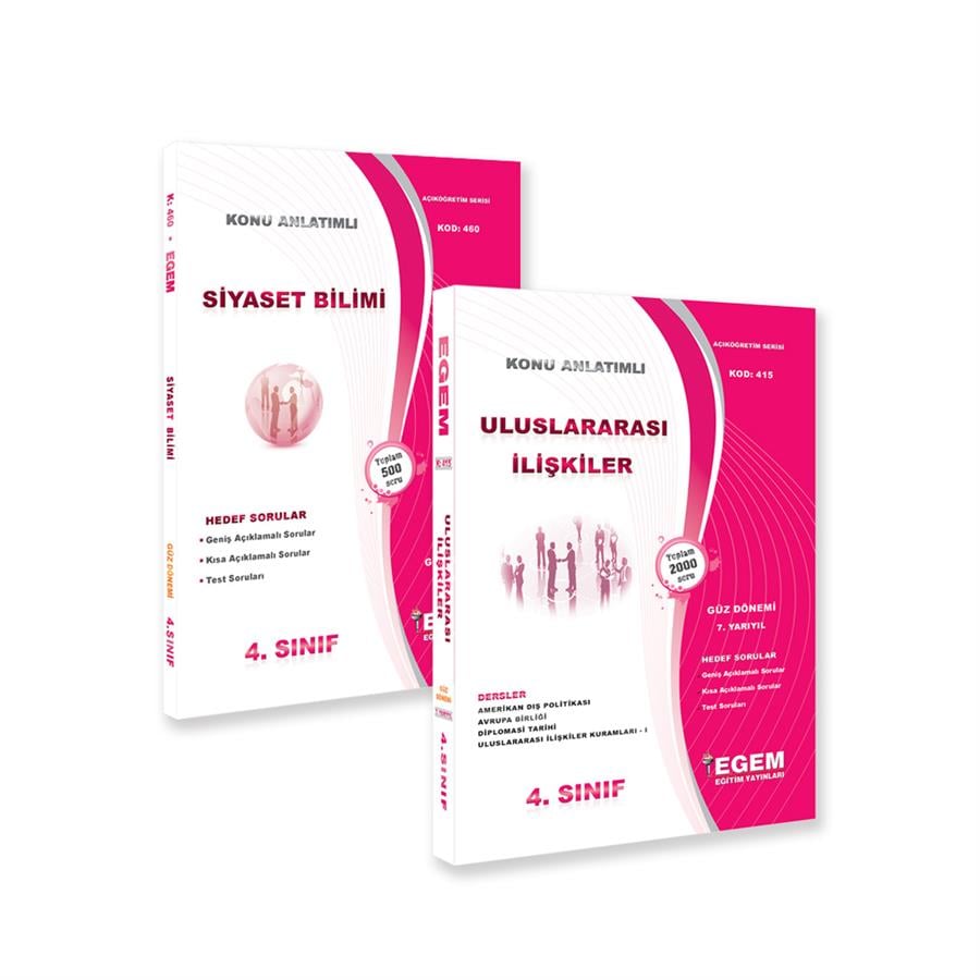 AÖF 4. SINIF ULUSLARARASI İLİŞKİLER  GÜZ DÖNEMİ 7. YARIYIL KONU ANLATIMLI SORU BANKASI