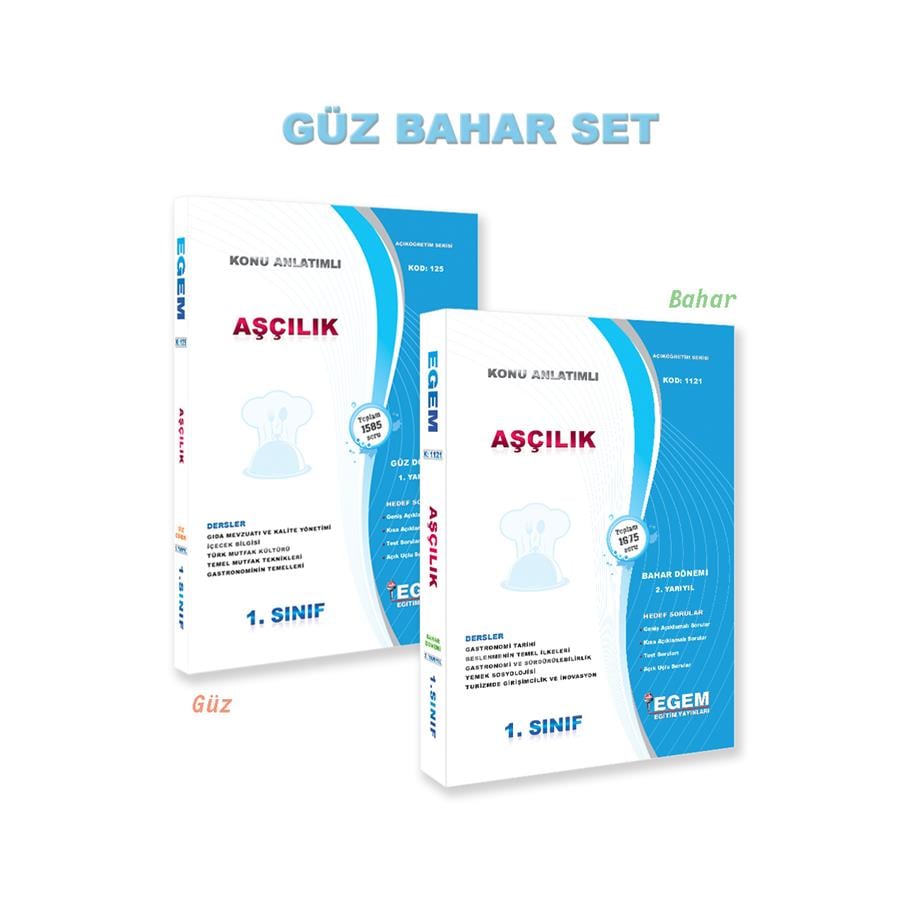 AŞÇILIK 1. SINIF GÜZ VE BAHAR DÖNEMİ KONU ANLATIMLI SORU BANKASI