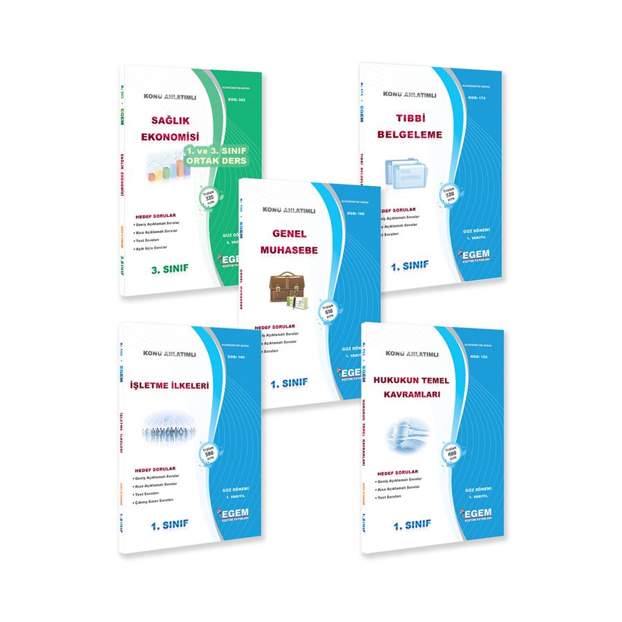 AÖF 1. SINIF SAĞLIK KURUMLARI İŞLETMECİLİĞİ GÜZ DÖNEMİ KONU ANLATIMLI SORU BANKASI ( İNGİLİZCESİZ)