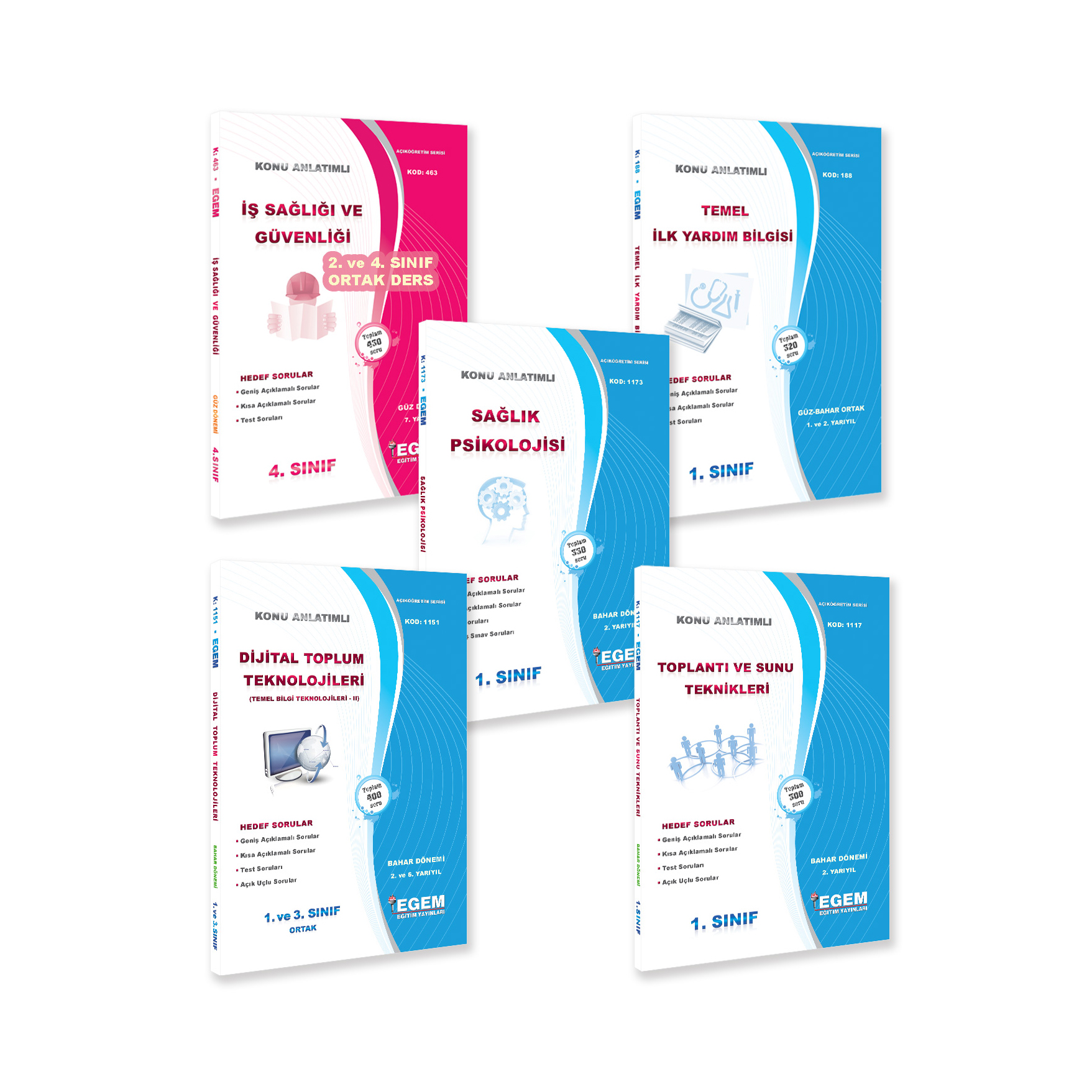 AÖF 1. SINIF TIBBİ DOKÜMANTASYON VE SEKRETERLİK BAHAR DÖNEMİ KONU ANLATIMLI SORU BANKASI (İNGİLİZCESİZ)