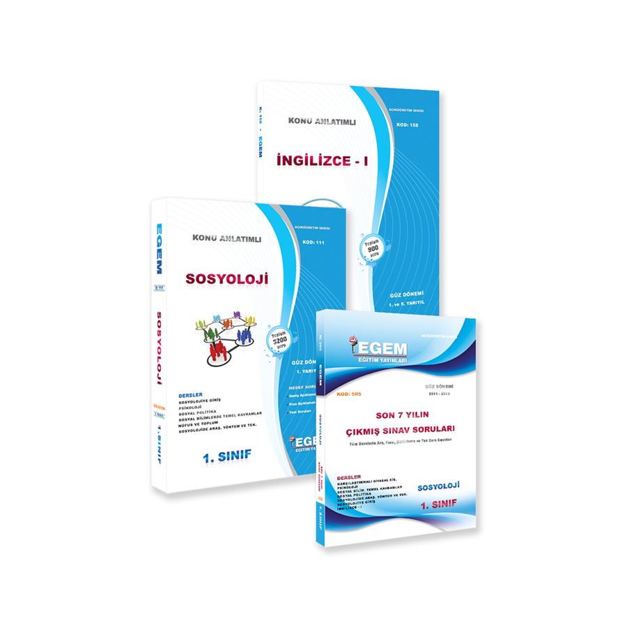AÖF 1. SINIF SOSYOLOJİ GÜZ DÖNEMİ KONU ANLATIMLI SORU BANKASI - İNGİLİZCE I VE ÇIKMIŞ SINAV SORULARI