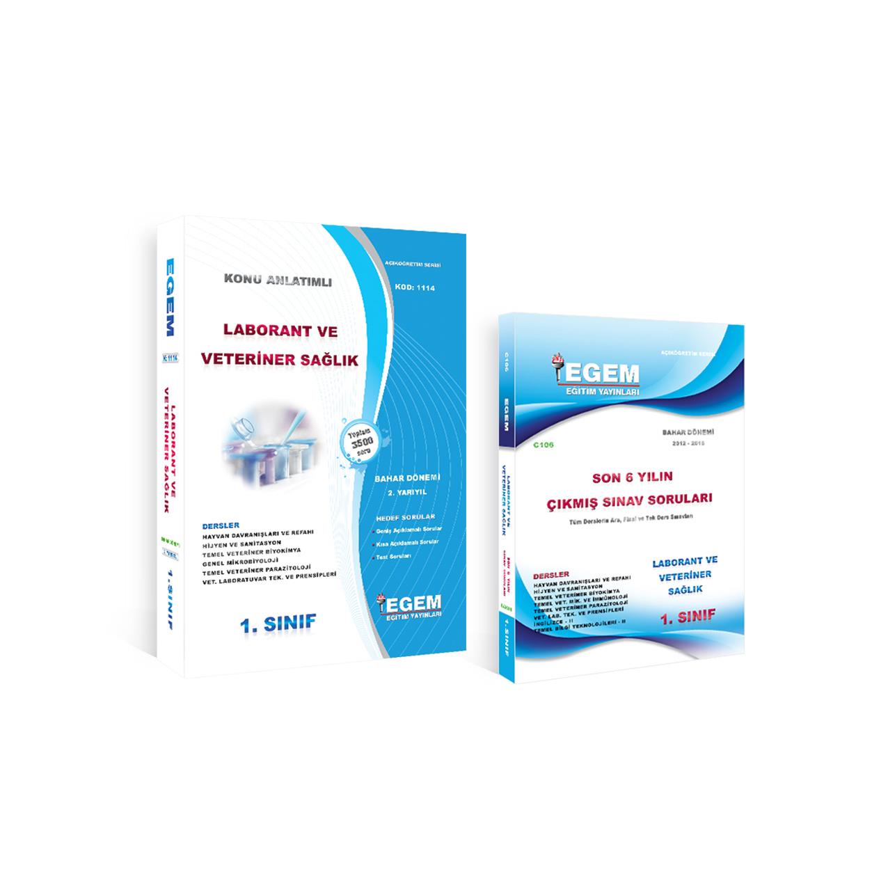 AÖF 1. SINIF LABORANT VETERİNER SAĞLIK BAHAR DÖNEMİ KONU ANLATIMLI SORU BANKASI VE ÇIKMIŞ SINAV SORULARI