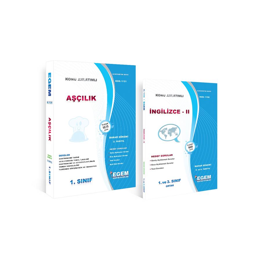 AÖF 1. SINIF AŞÇILIK  BAHAR DÖNEMİ KONU ANLATIMLI SORU BANKASI - İNGİLİZCE II