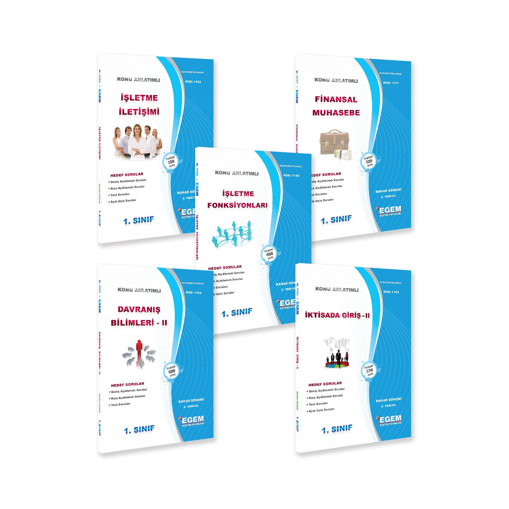 AÖF 1. SINIF İŞLETME BAHAR DÖNEMİ KONU ANLATIMLI SORU BANKASI (İNGİLİZCESİZ)